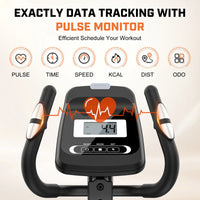 Walnut Stride Pro Heavy Duty Elliptical Machine for Home Gym | 16-Inch Stride, 400LBS Capacity, Ultra-Quiet Low-Impact Cardio for Small Spaces