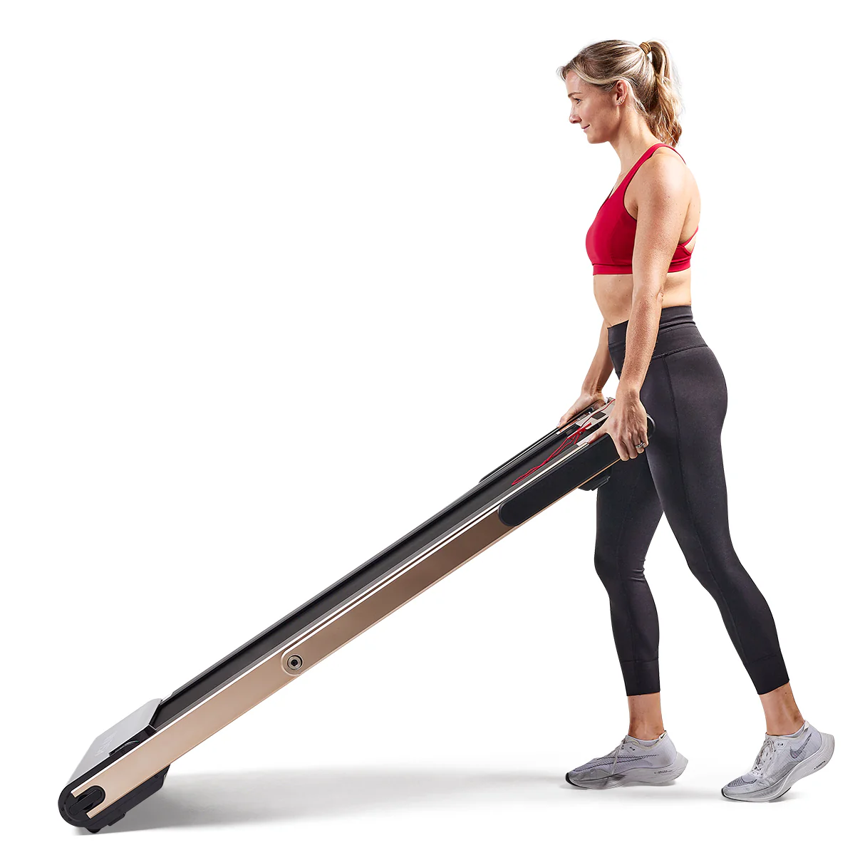 Space Saving Commercial Treadmill, Slim Motorized  W/ Speakers