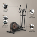 Walnut Stride Pro Heavy Duty Elliptical Machine for Home Gym | 16-Inch Stride, 400LBS Capacity, Ultra-Quiet Low-Impact Cardio for Small Spaces