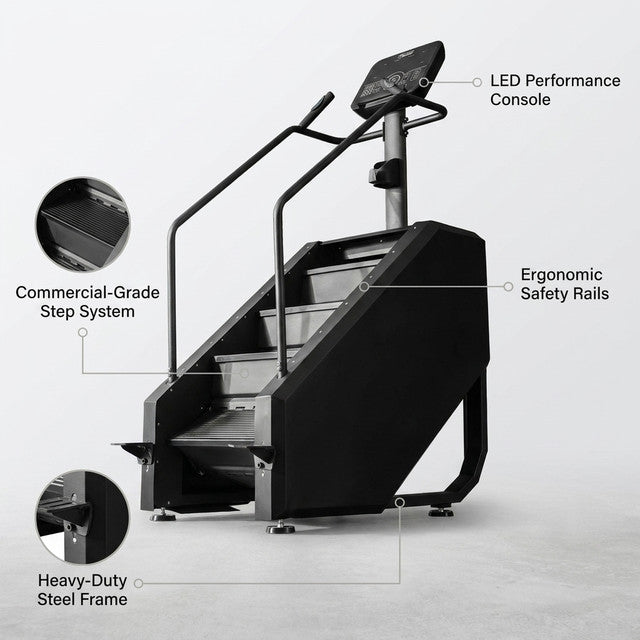 Stair Climber Commercial Grade Stair Stepper Machine for Cardio and Lower Body Workouts